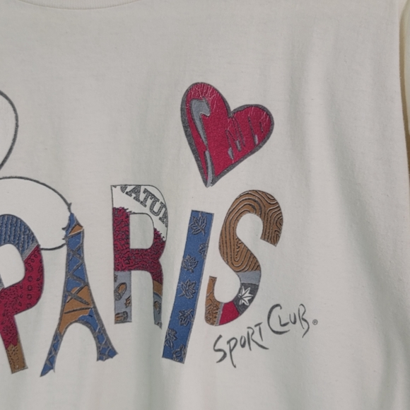 Paris Sport Club Vintage Sinle Stitched 80's 90's Streetwear T-Shirt Men's OS - Picture 7 of 13